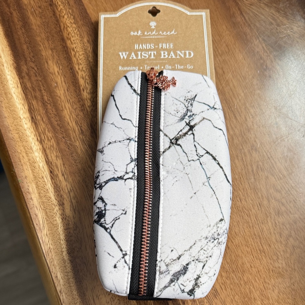 Oak and Reed Black and White Marble Waist Band